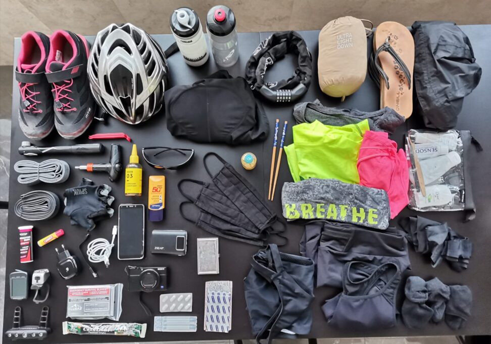 All of the gear I will be using (and wearing!) for one month of cycling